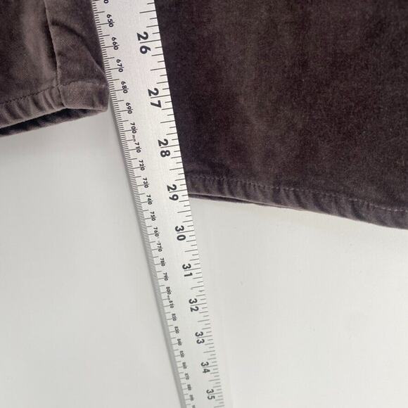 Sundance Velvet‎ Straight Leg Pants Womens Sz 30 Gray Floral Embroidered Cotton - Picture 7 of 14